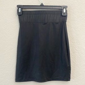 Black mini skirt